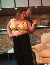 Fat chick titjob and fuck from behind